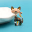 Vintage cat Brooch - vintage cat brooch