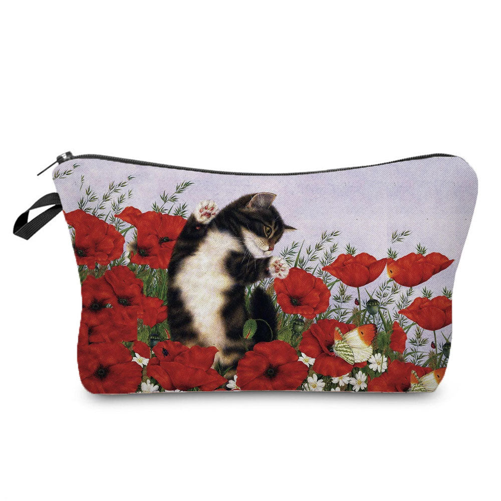 Vintage Cat Purse - Red - Cat purse