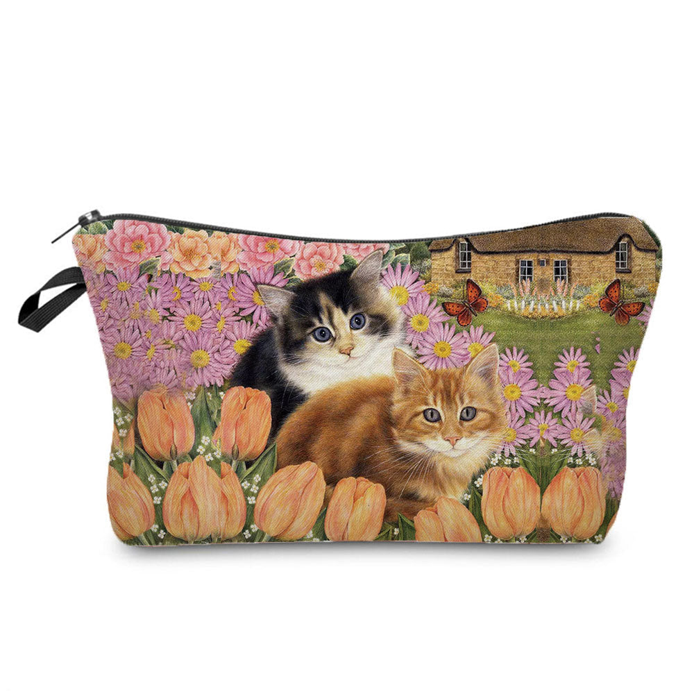 Vintage Cat Purse - Light Brown - Cat purse
