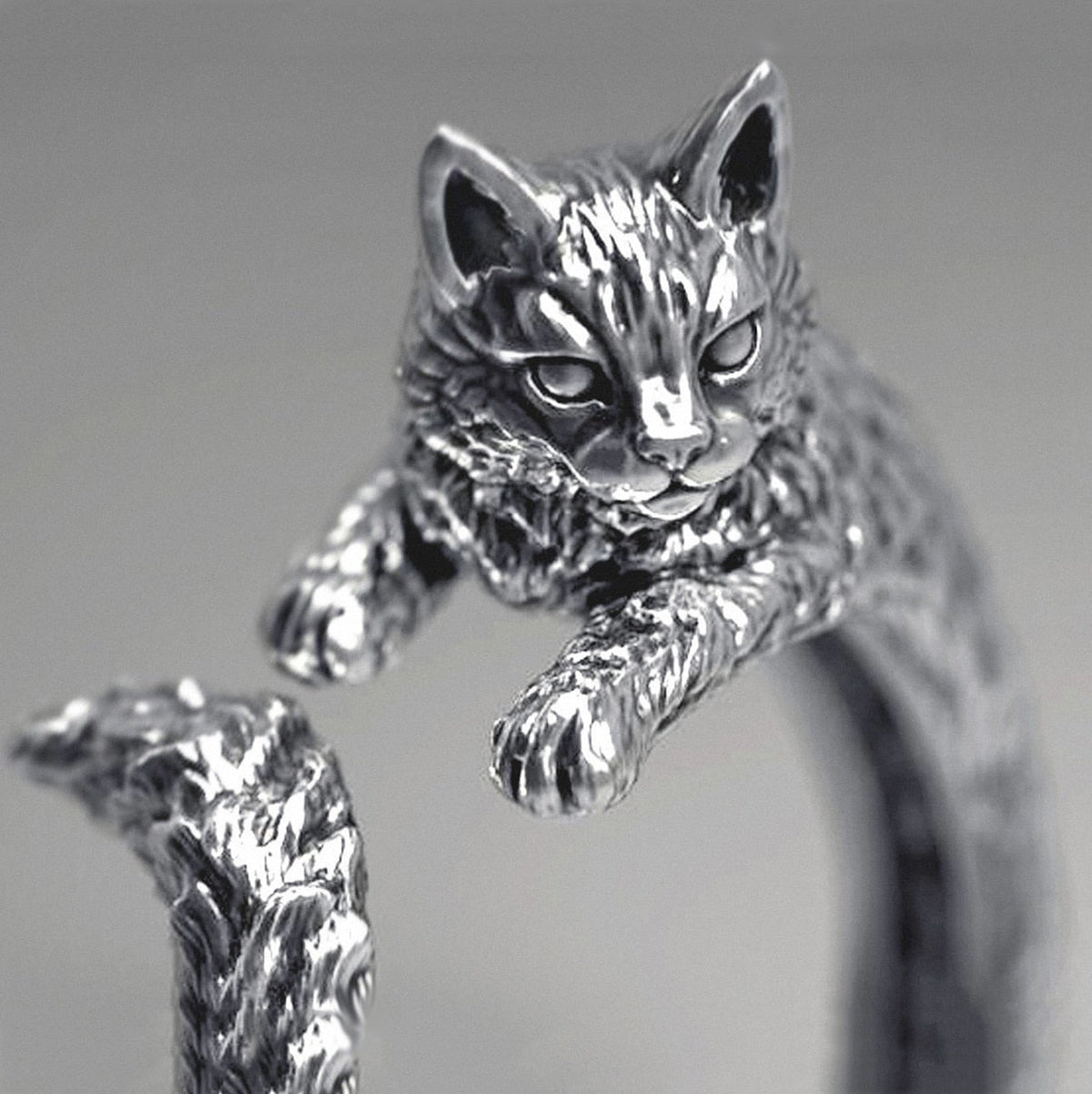 Vintage Ring Tail Cats - cat rings