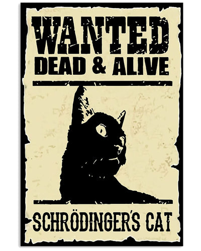 Wanted Missing Cat Posters - 20X30cm No Frame / Beige - Cat