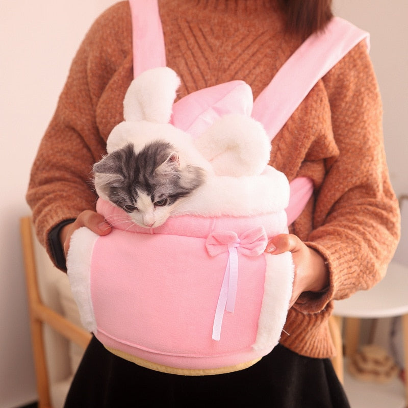 Warm cat Carrier Bag - Pink / M(26x20x25cm) - Warm cat