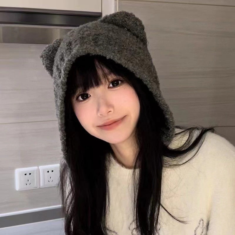 Warm cat Hat - Cat beanie