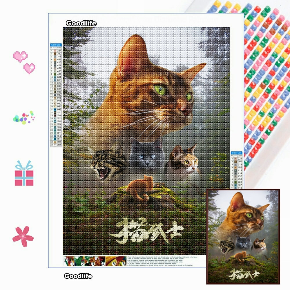Warrior Cat Posters Diamond Painting - Cat poster