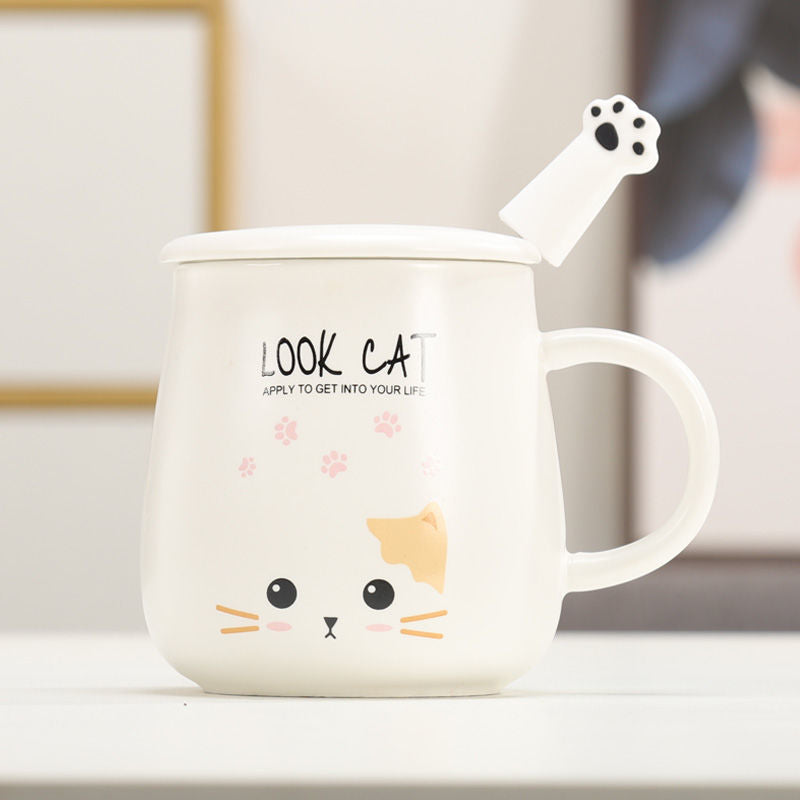 White Cat Mug - Look / 301-400ml