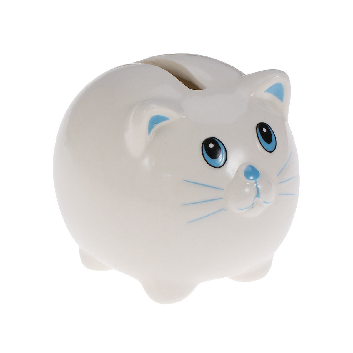 White Cat Piggy Bank