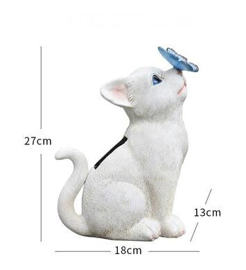 White Cat Statue