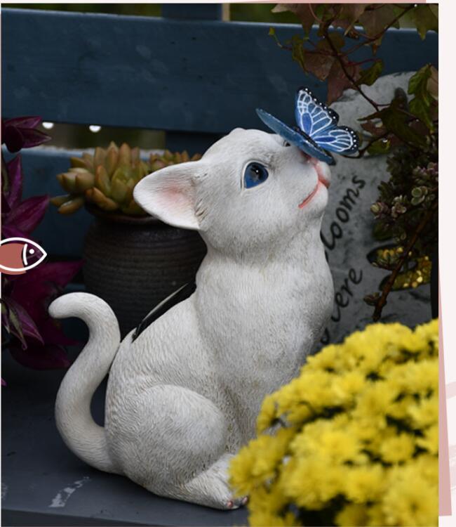 White Cat Statue