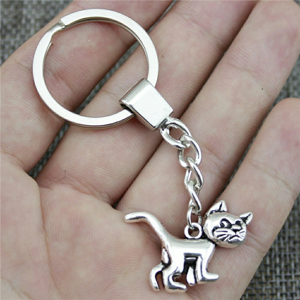 Wild Cat Keychains - Silver - Cat Keychains
