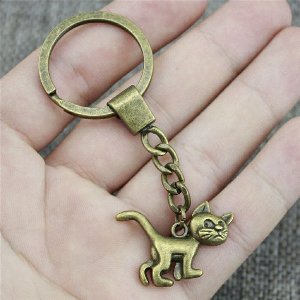 Wild Cat Keychains - Gold - Cat Keychains