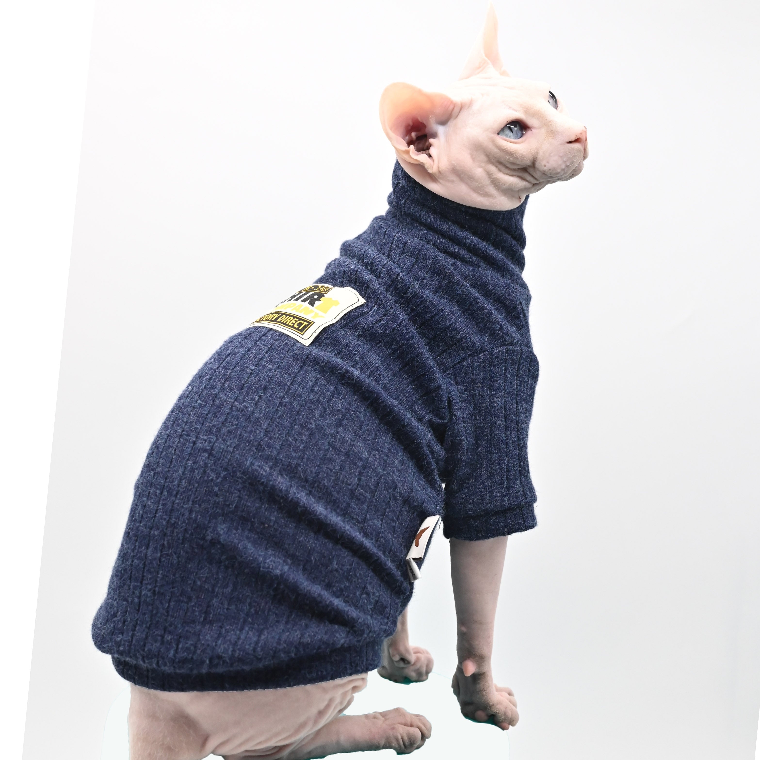 Winter Sphynx Cat Clothes - Tibet Blue / XS - Clothes for