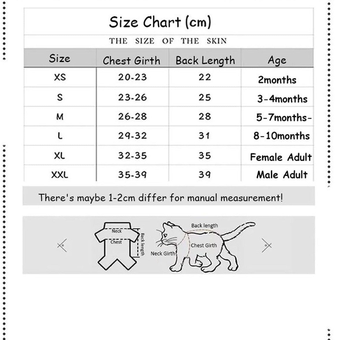 Winter Sphynx Cat Clothes - Clothes for cats