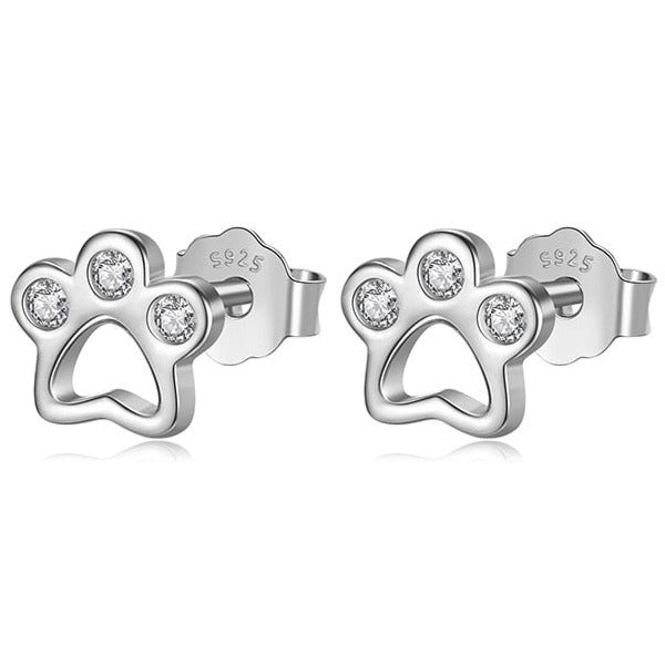 Women Cat Earrings - Silver - Cat earrings