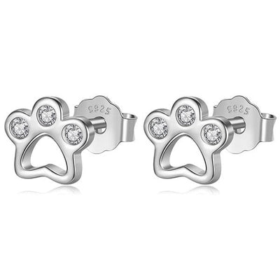 Women Cat Earrings - Silver - Cat earrings