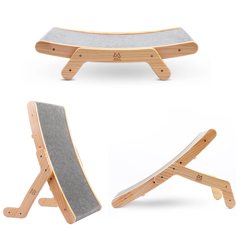 Wooden Cat Scratch Post - Cat scratching post