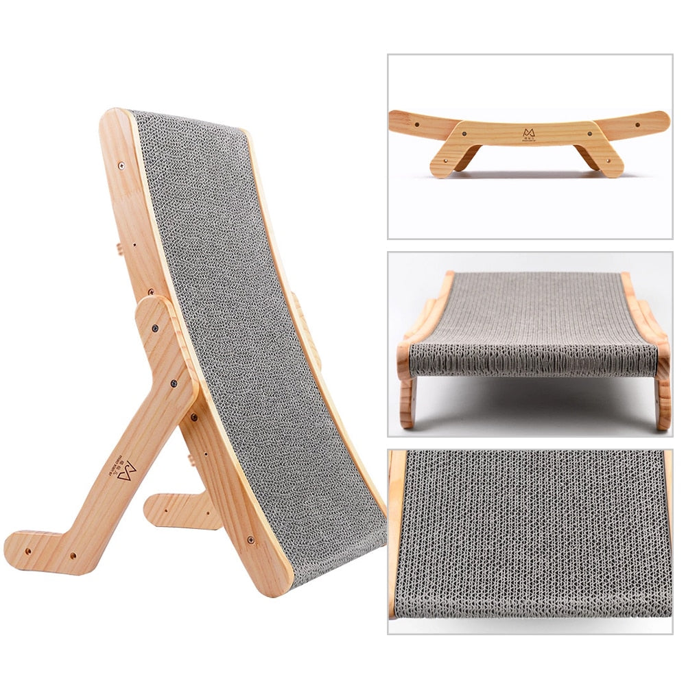 Wooden Cat Scratch Post - Cat scratching post