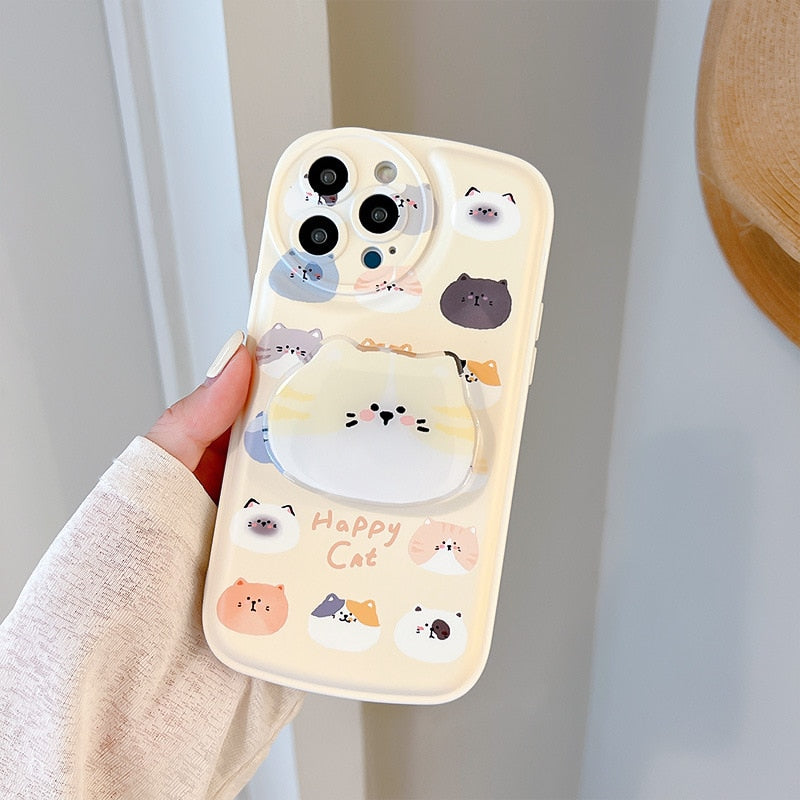Yellow iPhone Cat Phone Case - Cat Phone Case