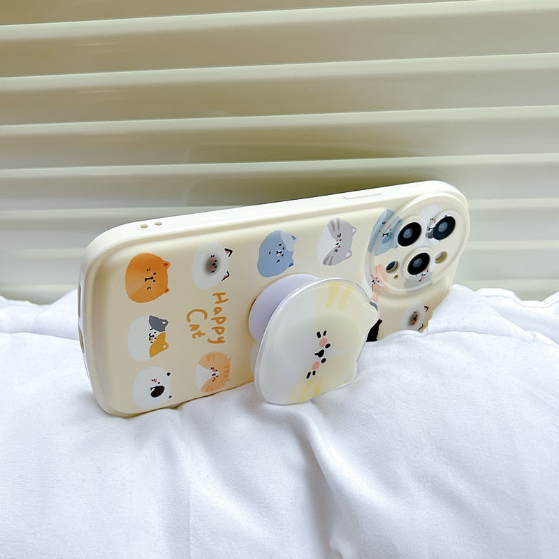 Yellow iPhone Cat Phone Case - Cat Phone Case