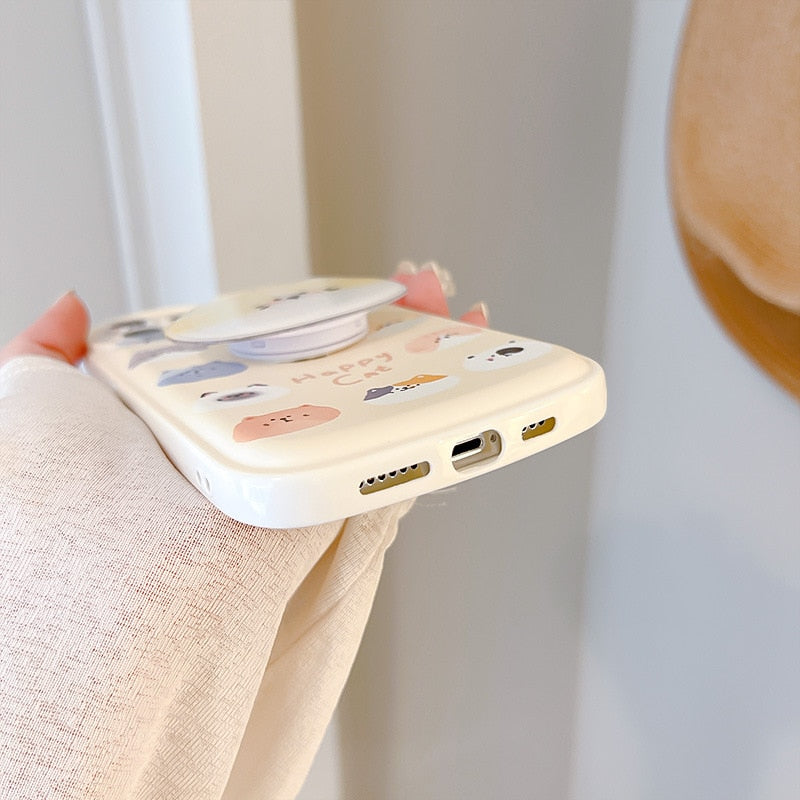 Yellow iPhone Cat Phone Case - Cat Phone Case