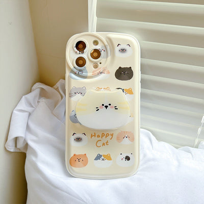 Yellow iPhone Cat Phone Case - for iphone 14 - Cat Phone