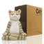Yoga Cat Statue - Light Grey