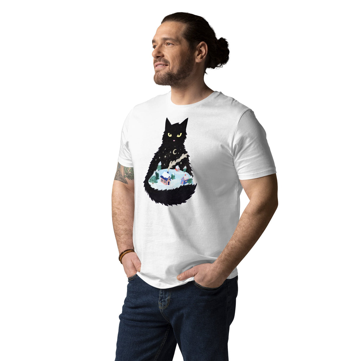 Yule Cat Shirt - White / S